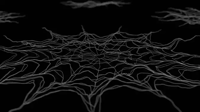 64 pcs Spider Web Asset pack Cobweb Net 3D model