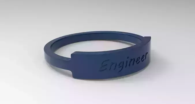 Engineer Female Ring Blue