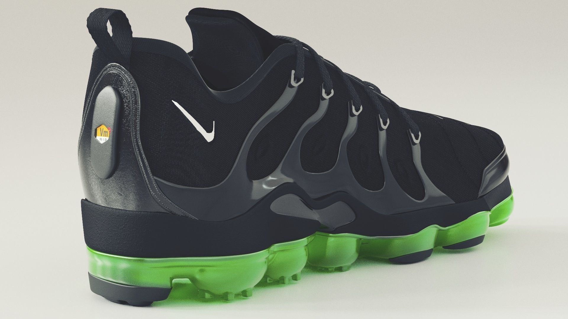 Nike Air Vapormax Plus Black Bolt 3D model_9