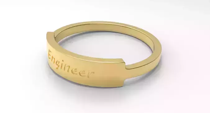 Engineer Female Ring Gold