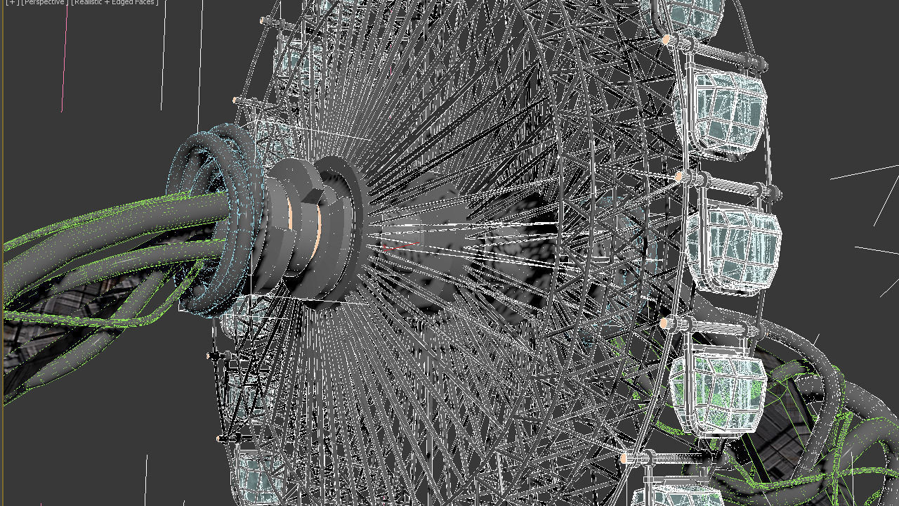 Ferris wheel 3D model_4