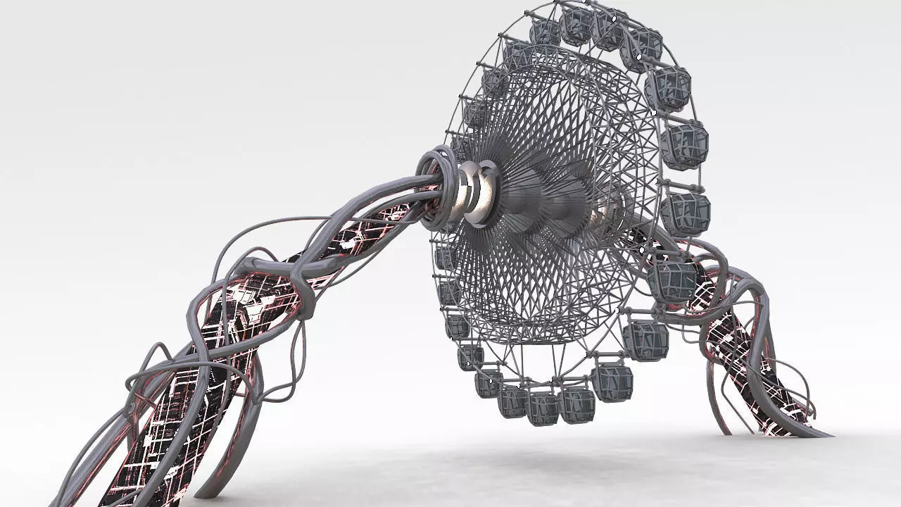 Ferris wheel 3D model_0