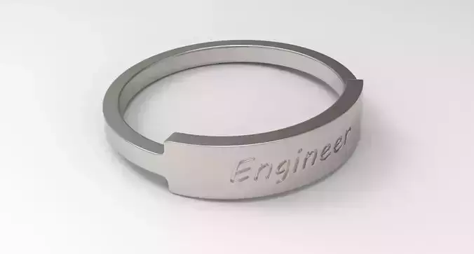 Engineer Female Ring Platinum
