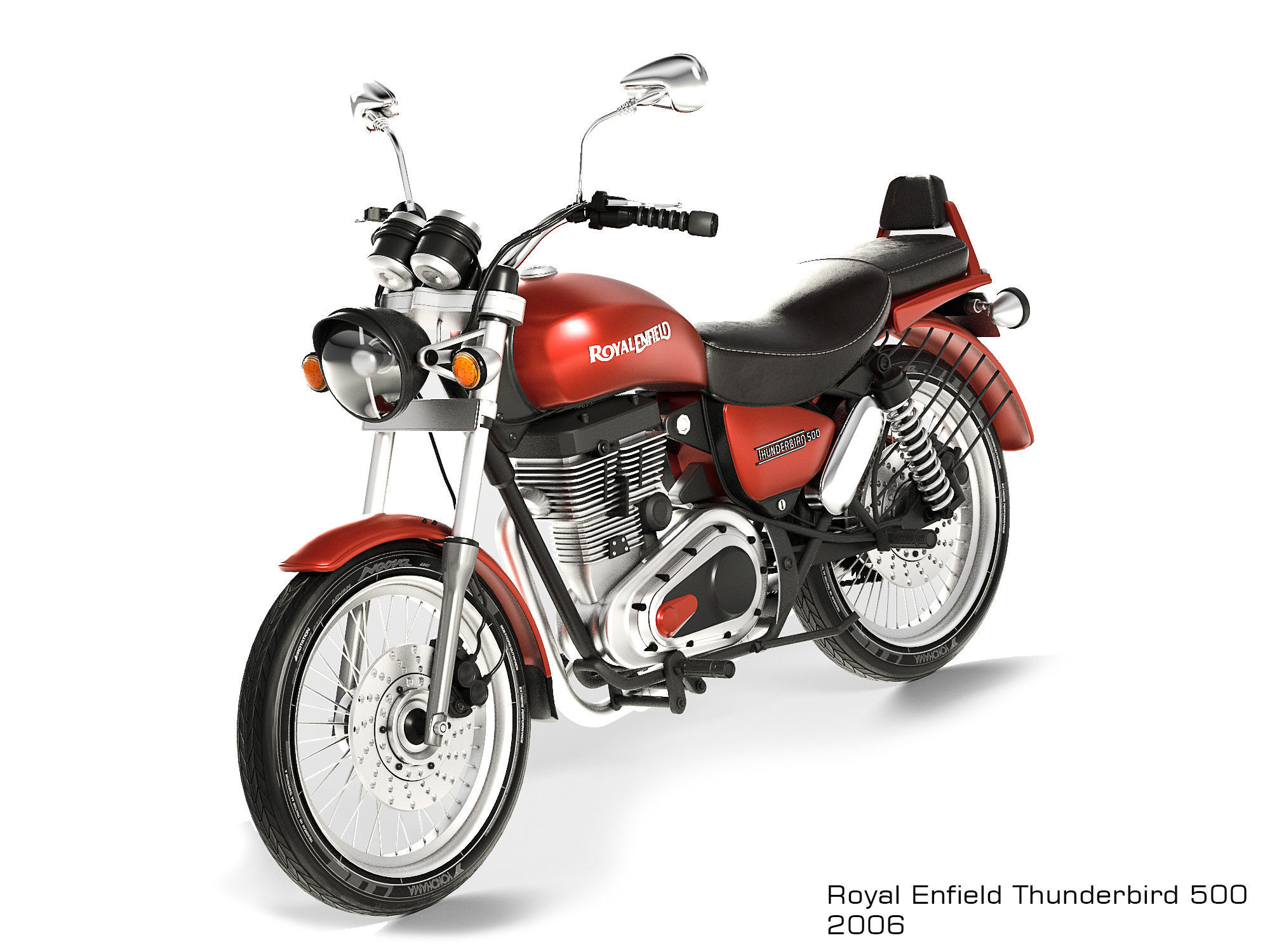 Royal Enfield Thunderbird 500 3D model_2