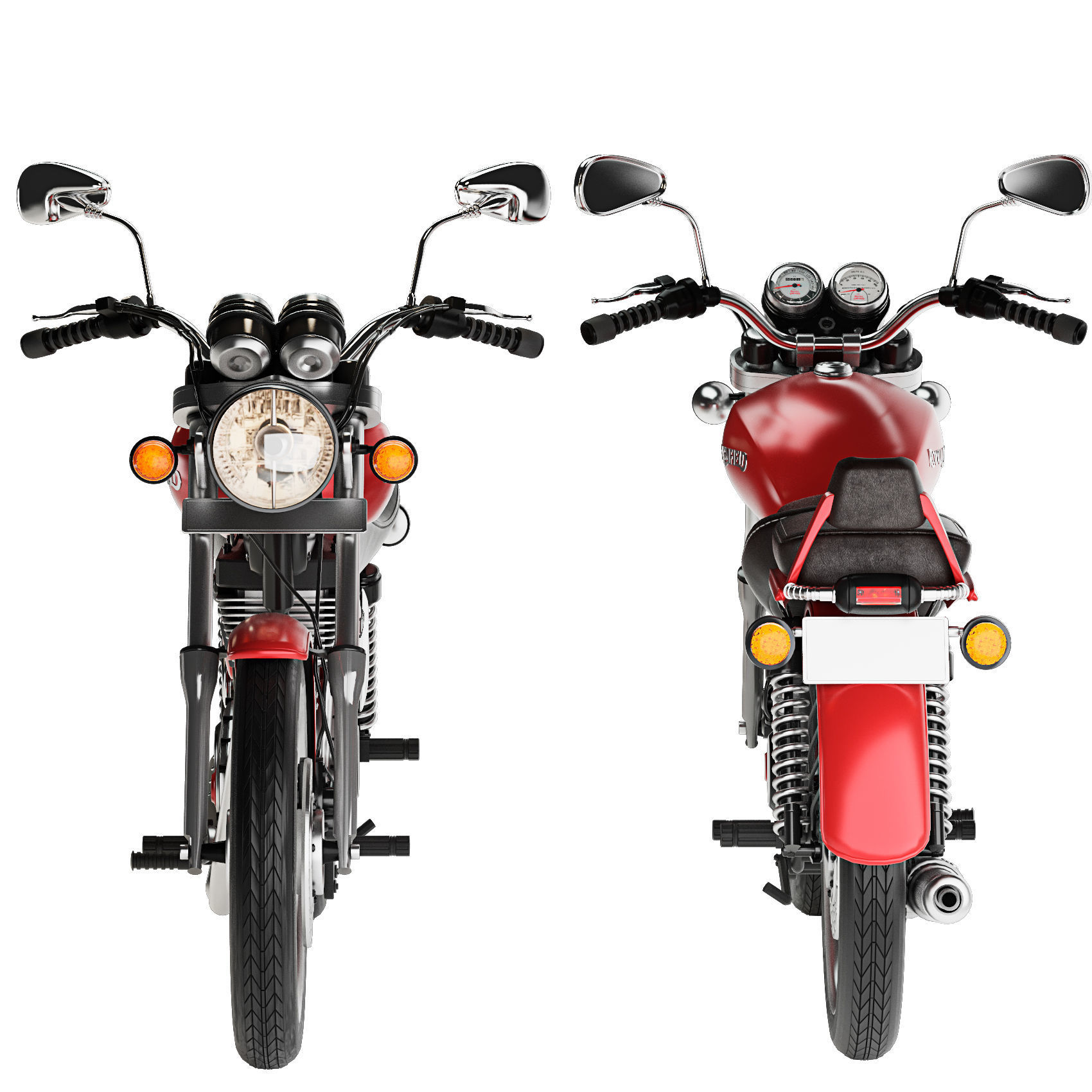 Royal Enfield Thunderbird 500 3D model_11