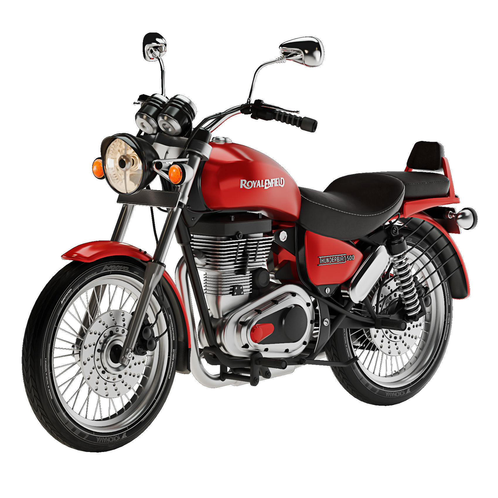 Royal Enfield Thunderbird 500 3D model_5