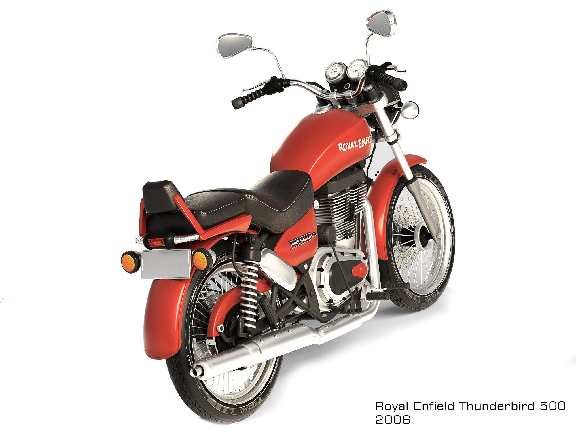 Royal Enfield Thunderbird 500 3D model_3