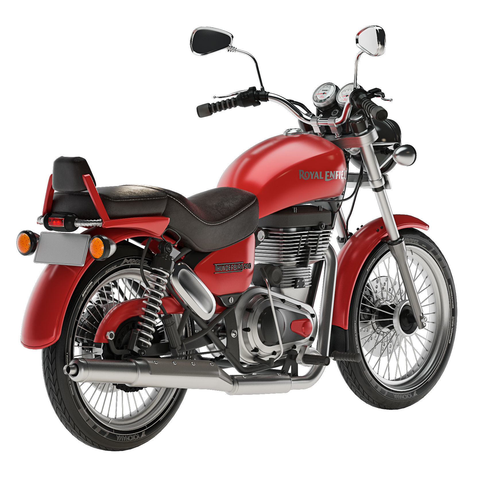 Royal Enfield Thunderbird 500 3D model_8