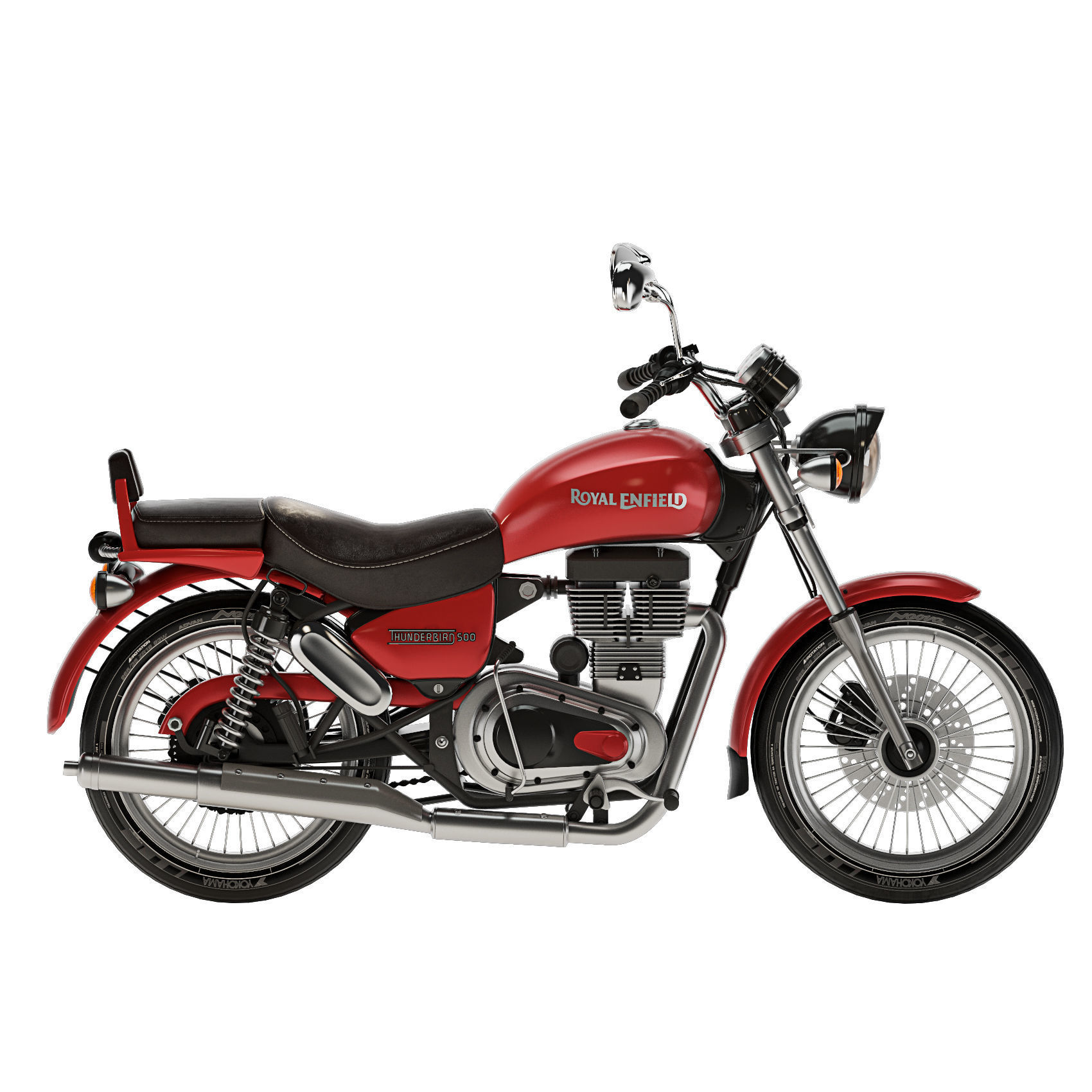 Royal Enfield Thunderbird 500 3D model_9