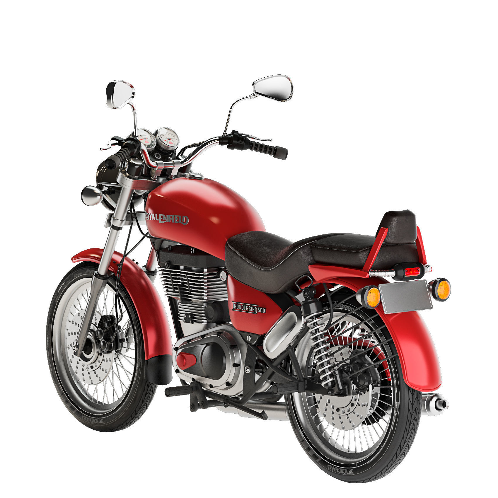 Royal Enfield Thunderbird 500 3D model_7