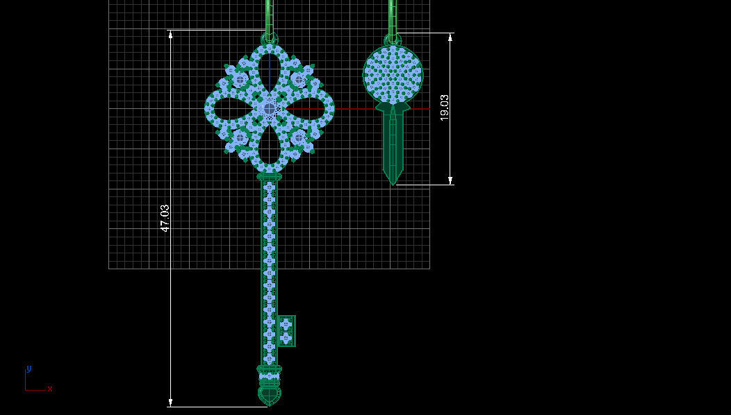 Tiffany keys 1 3D print model_3