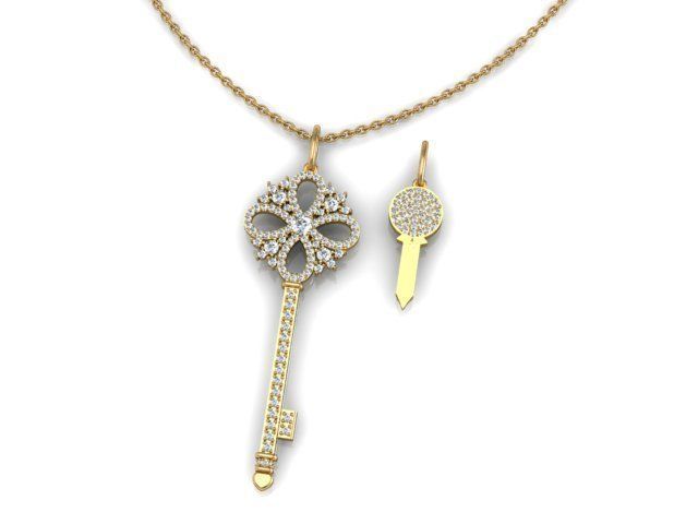 Tiffany keys 1 3D print model_1