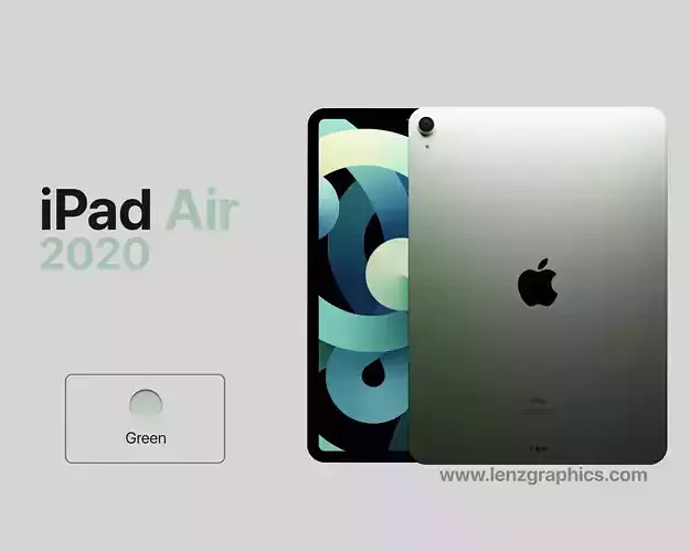 Green 2020 iPad Air 11 inch