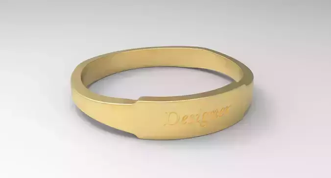 Designer Female Ring Gold