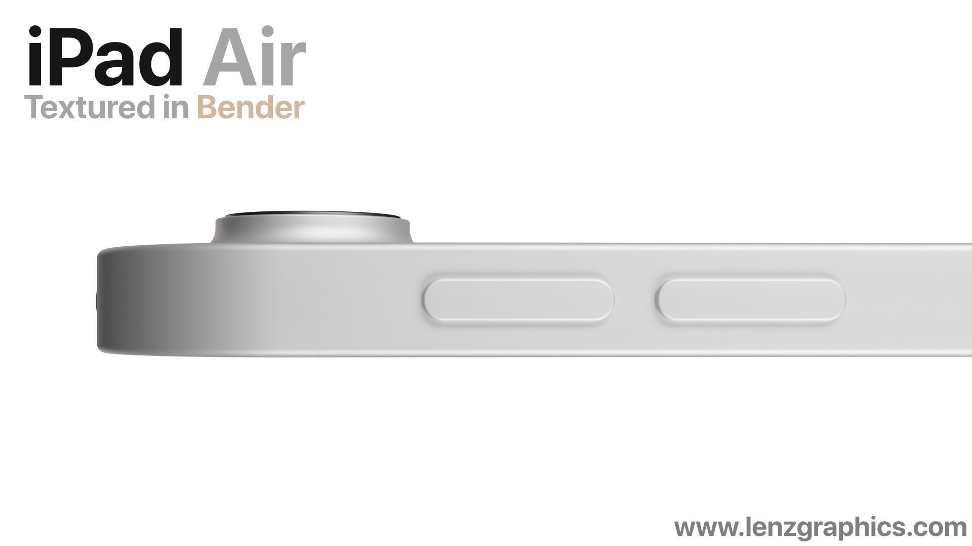 Silver 2020 iPad Air 11 inch 3D model 3D model_2