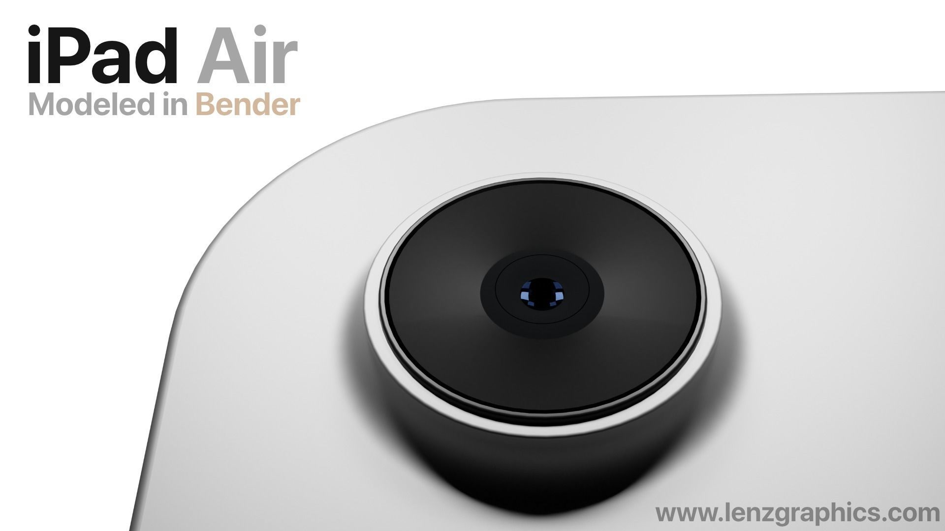 Silver 2020 iPad Air 11 inch 3D model 3D model_1