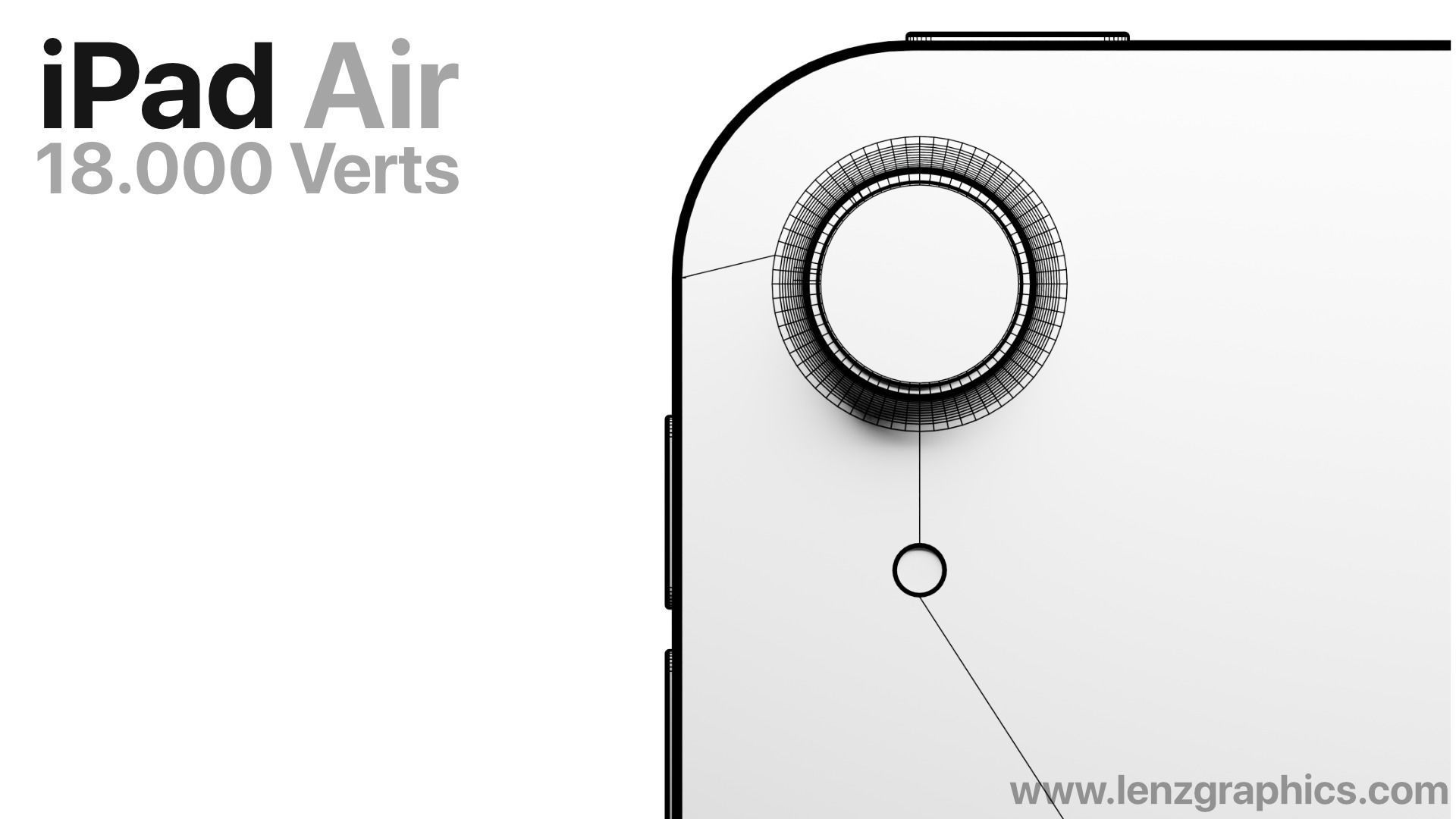 Silver 2020 iPad Air 11 inch 3D model 3D model_3