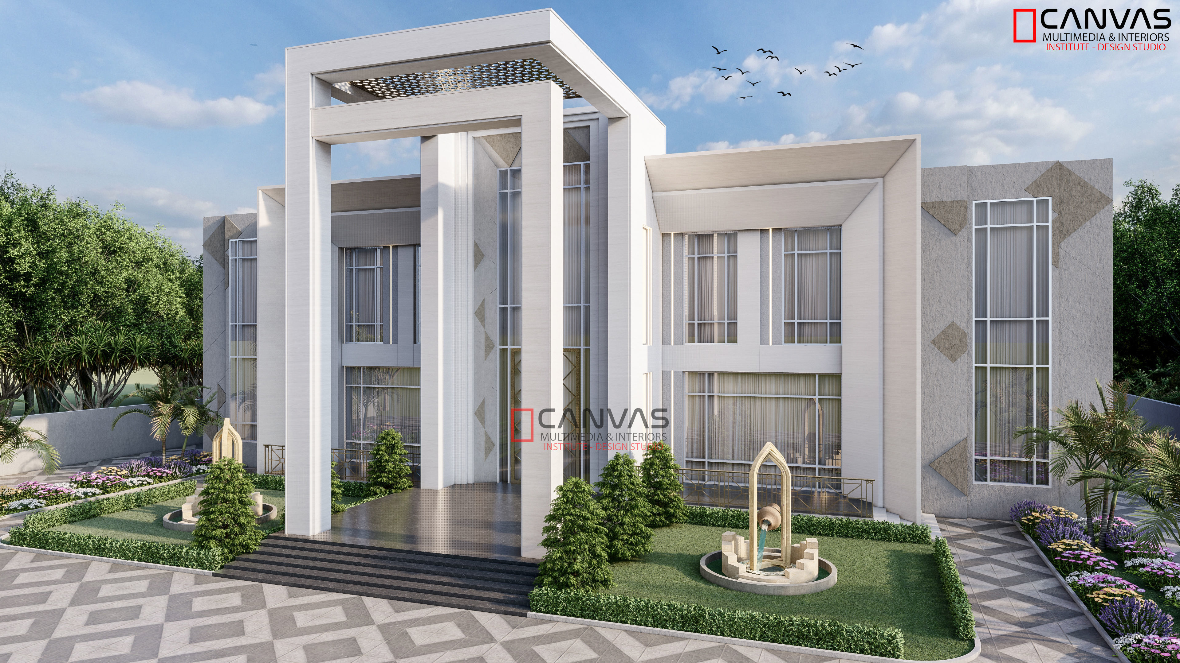 High Quality 3D Exterior Scene Day and Evening Lumion 10 3D model_5