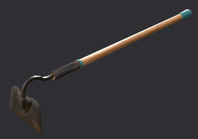 Farming Hoe Low-poly 3D model