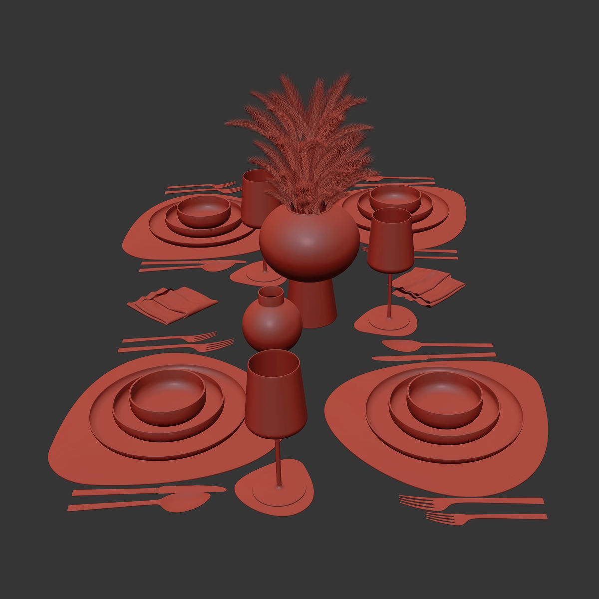 Table setting 27 3D model_6