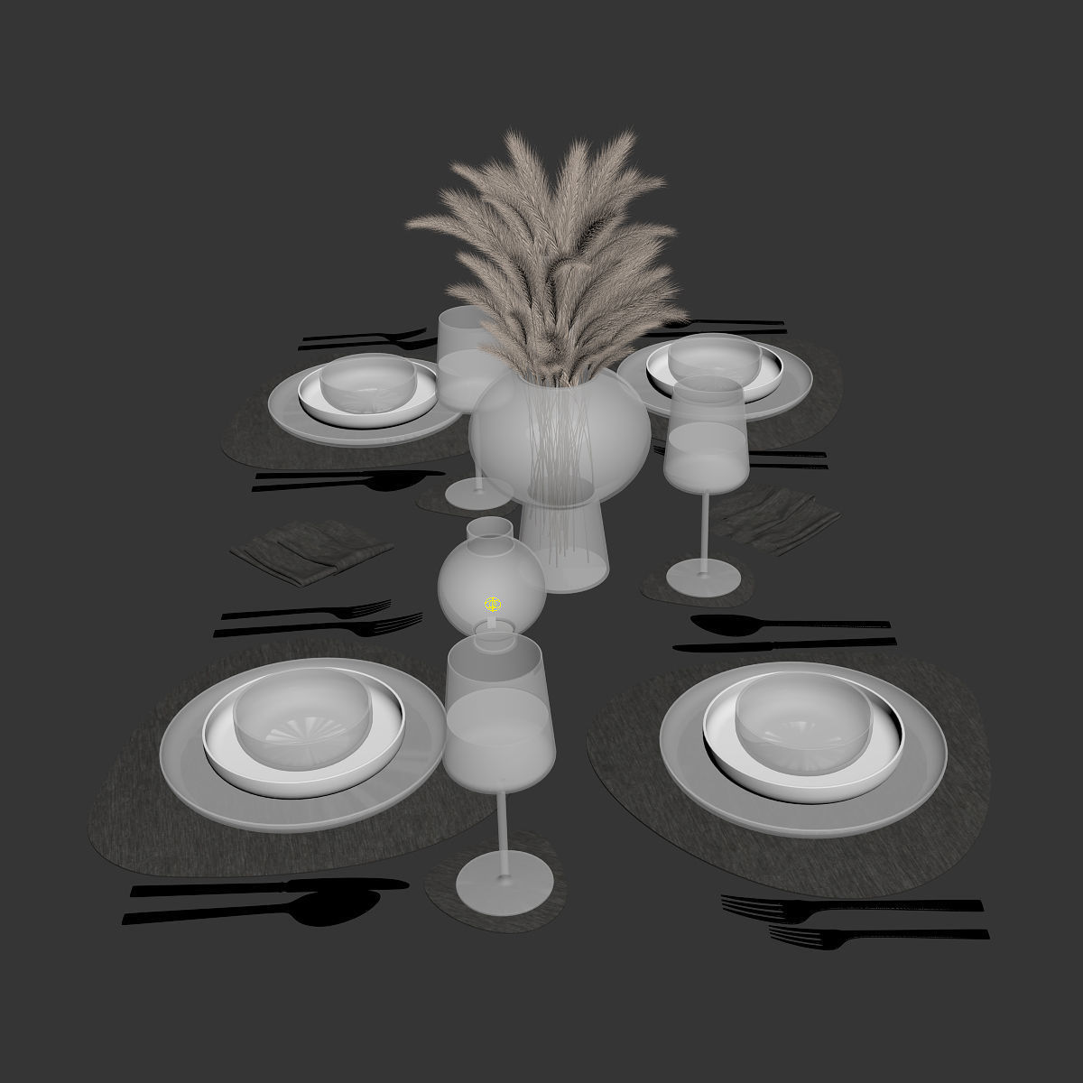 Table setting 27 3D model_5