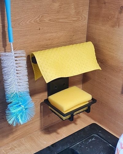Kitchen Sink Caddy - Sink Organizer - Cloth Hanger Sponge Holder Free 3D print model