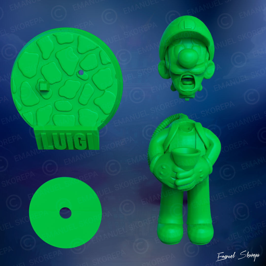LUIGI LAMP 3D print 3D print model_4