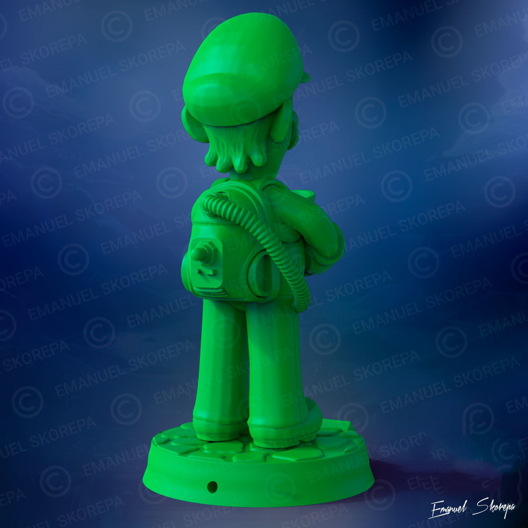 LUIGI LAMP 3D print 3D print model_3