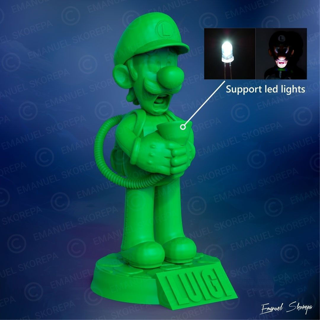 LUIGI LAMP 3D print 3D print model_5