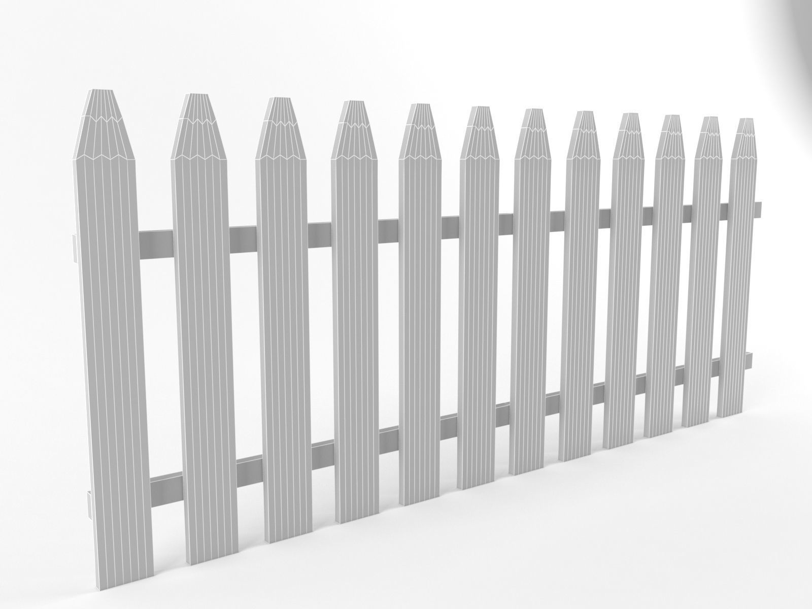 Fence pencils 3D model_3