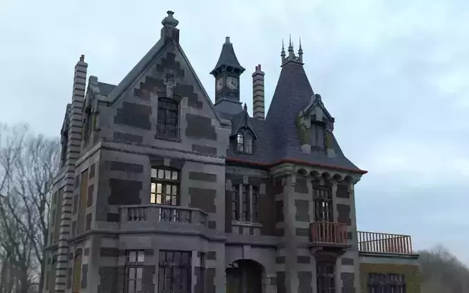 Abandoned Mansion  3D model