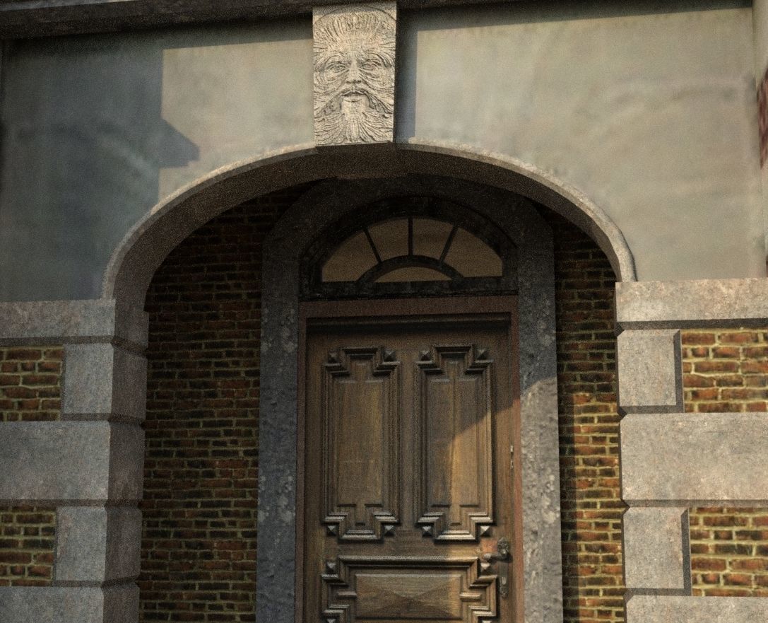 Abandoned Mansion  3D model_4
