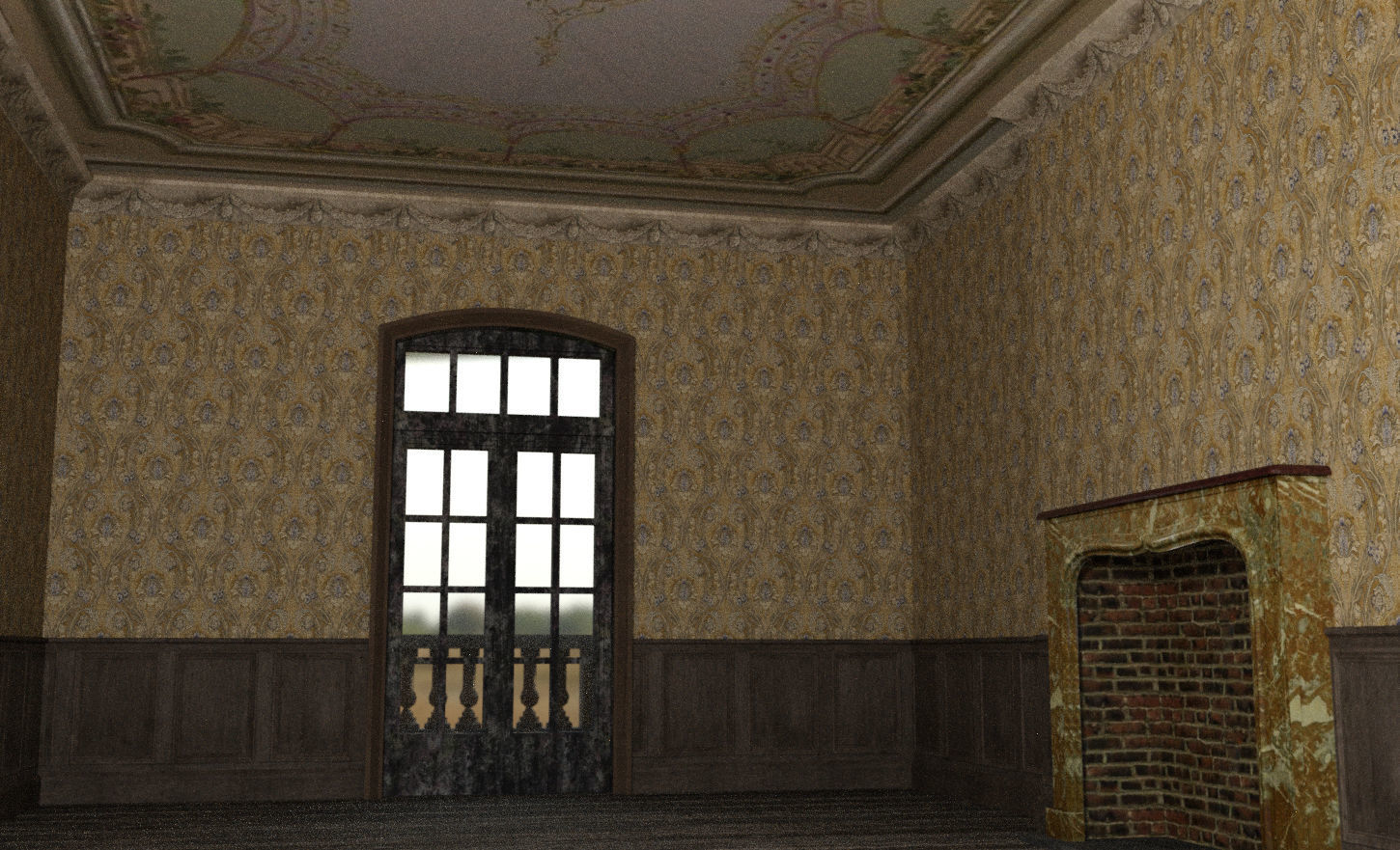 Abandoned Mansion  3D model_6