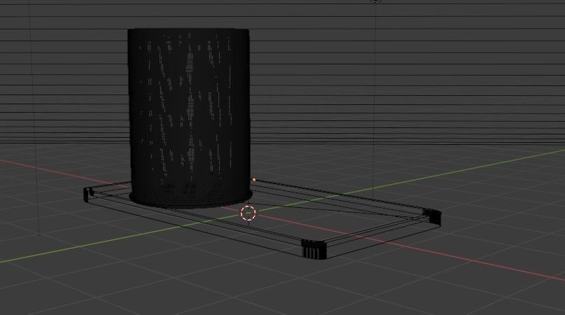 Cup set toilet paper dispenser 3D model_2