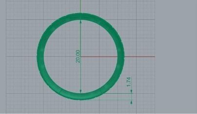 crown ring 65 3D print model_1