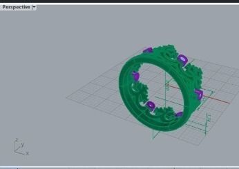 crown ring 65 3D print model_4
