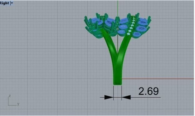 marquise ring 61 3D print model_4