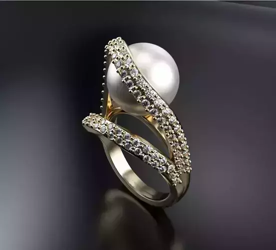 Pearl Ring 58 3D print model