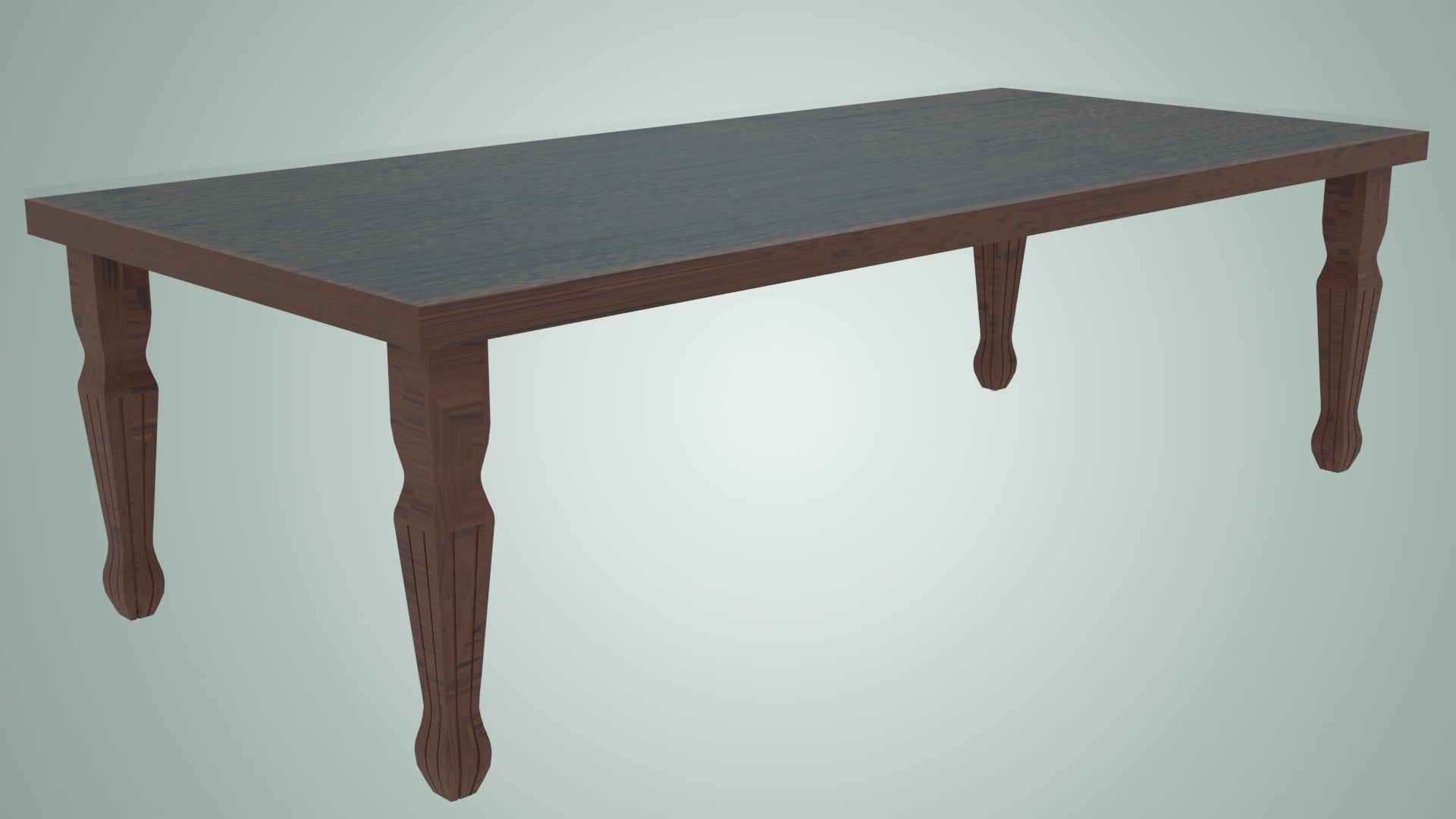 DINING TABLE MADE IN TEAK WOOD Free 3D model_7
