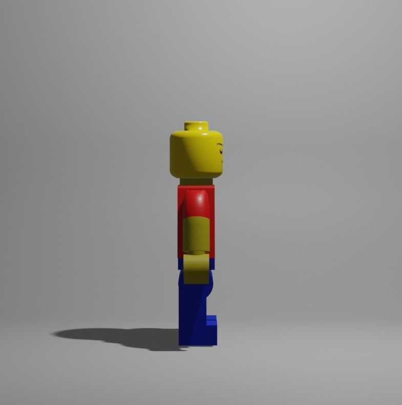Lego character Free low-poly 3D model_1