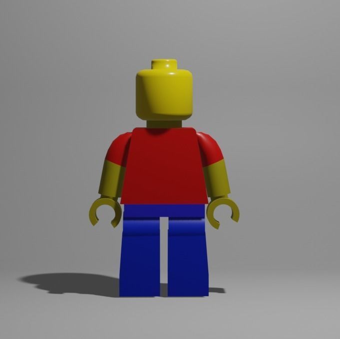 Lego character Free low-poly 3D model_2