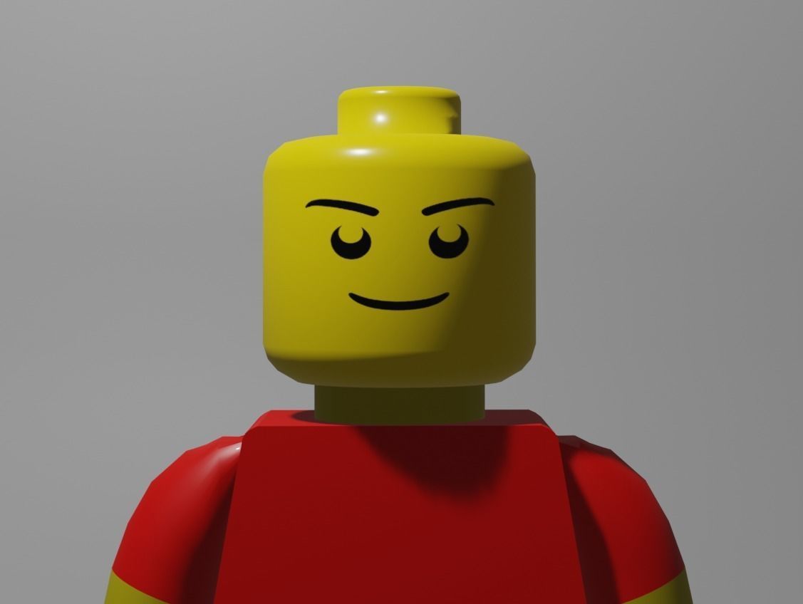 Lego character Free low-poly 3D model_3