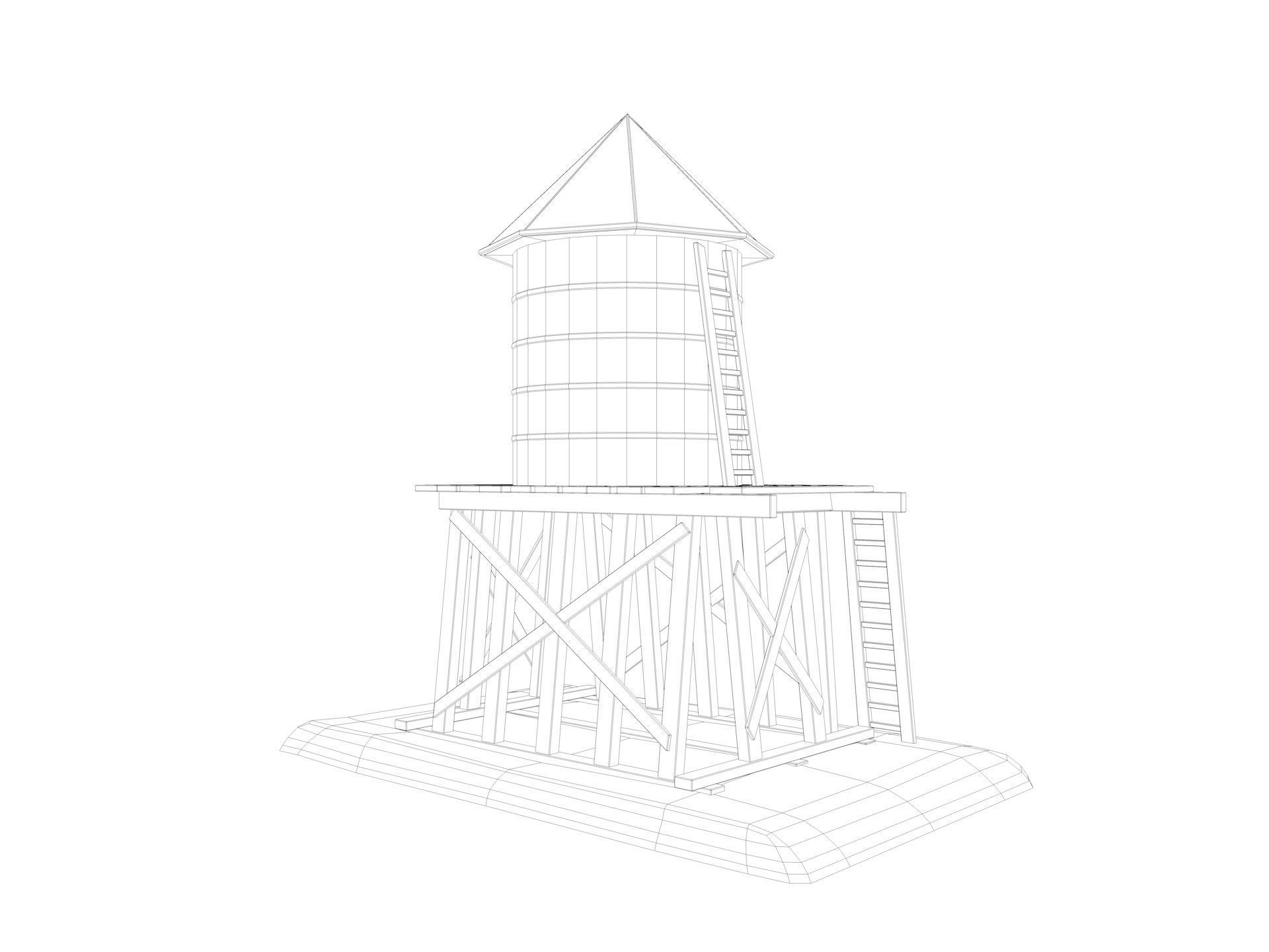 Farm Scene Low-poly 3D model_8