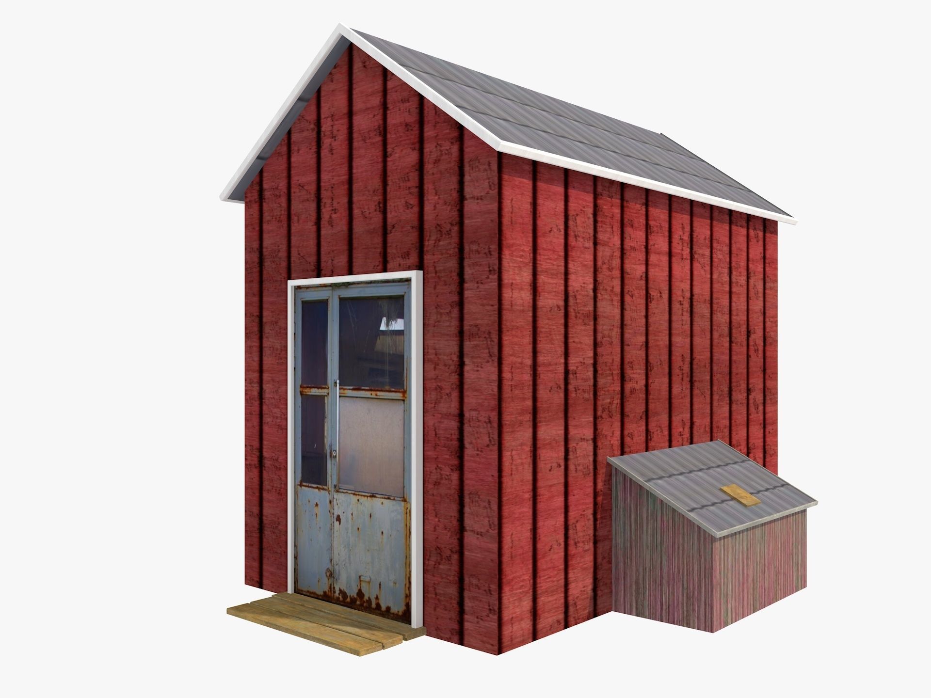 Farm Scene Low-poly 3D model_11