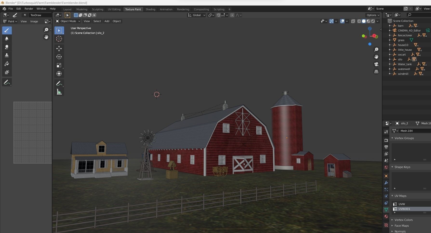 Farm Scene Low-poly 3D model_23