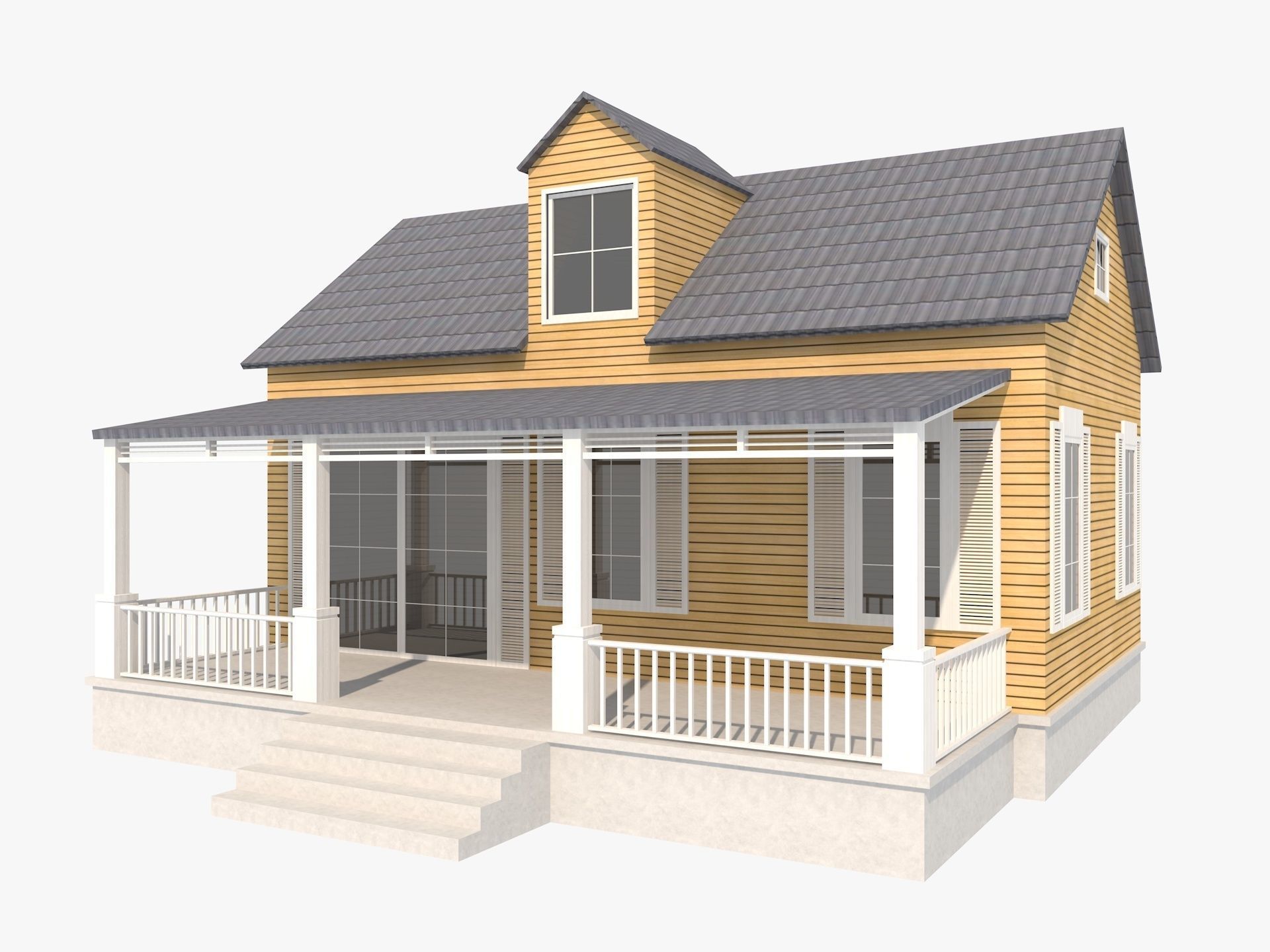 Farm Scene Low-poly 3D model_9