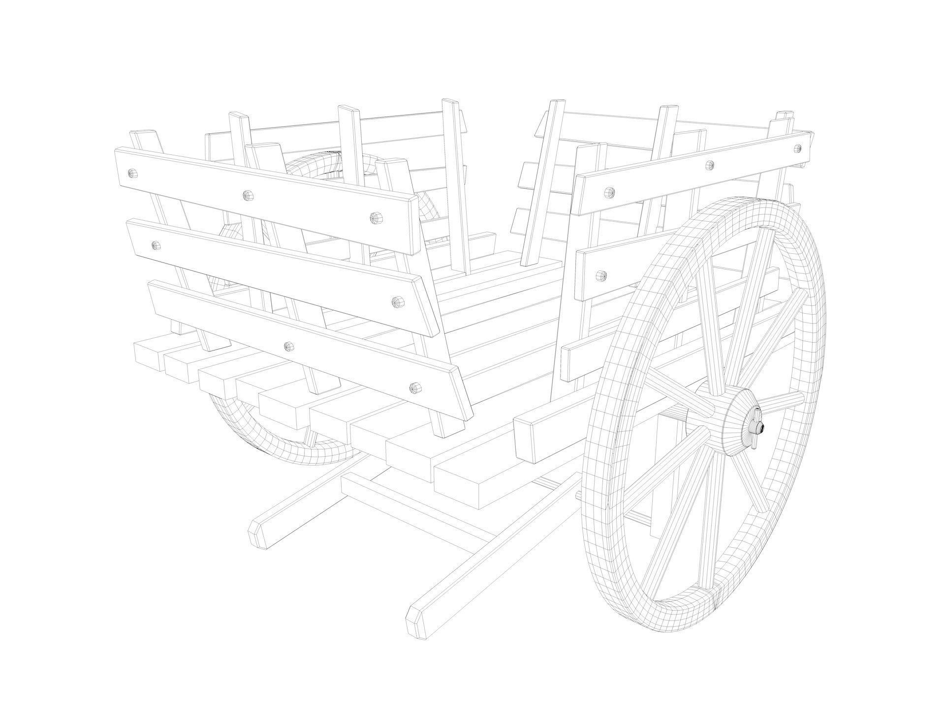 Farm Scene Low-poly 3D model_14