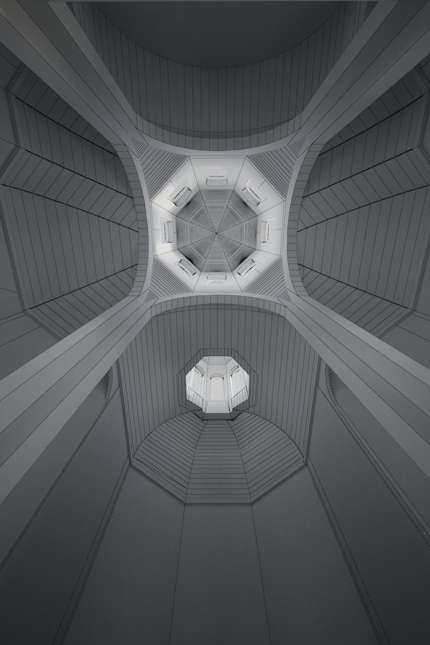 Church Temple Cathedral Kirk 3D model_3