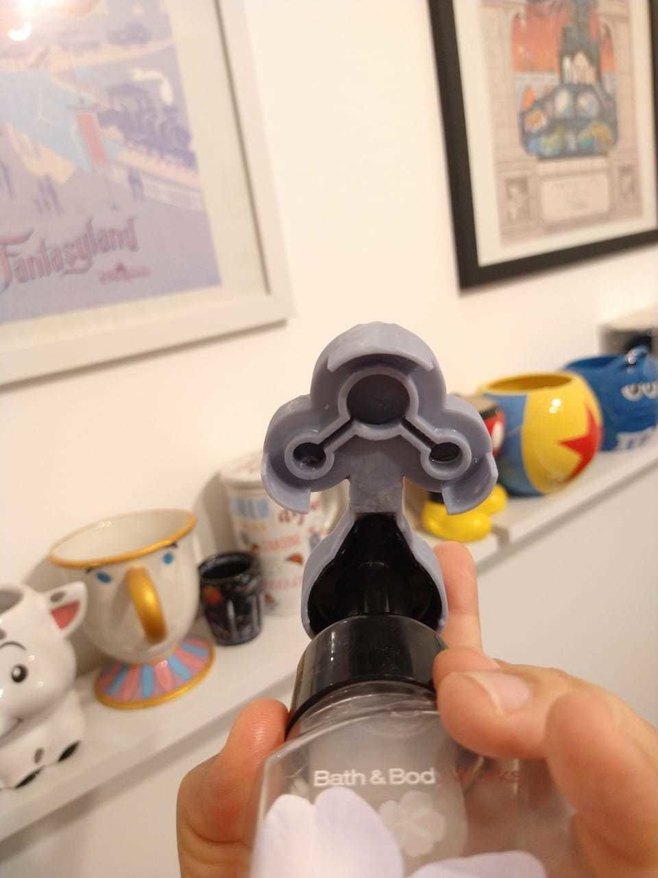 MICKEY SHAPED FOAMING SOAP ADAPTER TO BATH AND BODY WORKS 3D print model_1