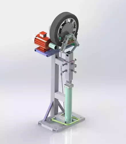 hammer machine with wheel